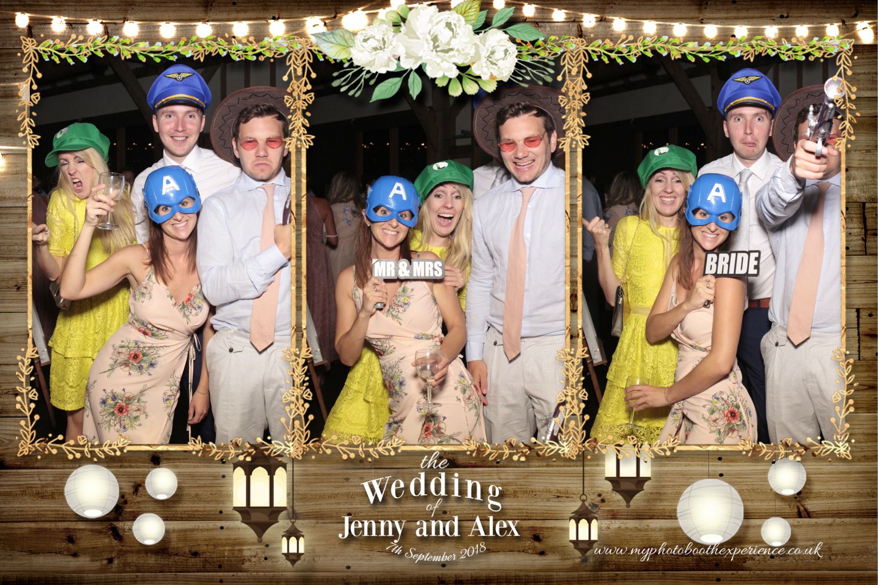 Jenny & Alex's Wedding | View more photos from the event at gallery.myphotoboothexperience.co.uk/u/MyPhotoBoothExperienceLtd/Jenny-Alexs-Wedding